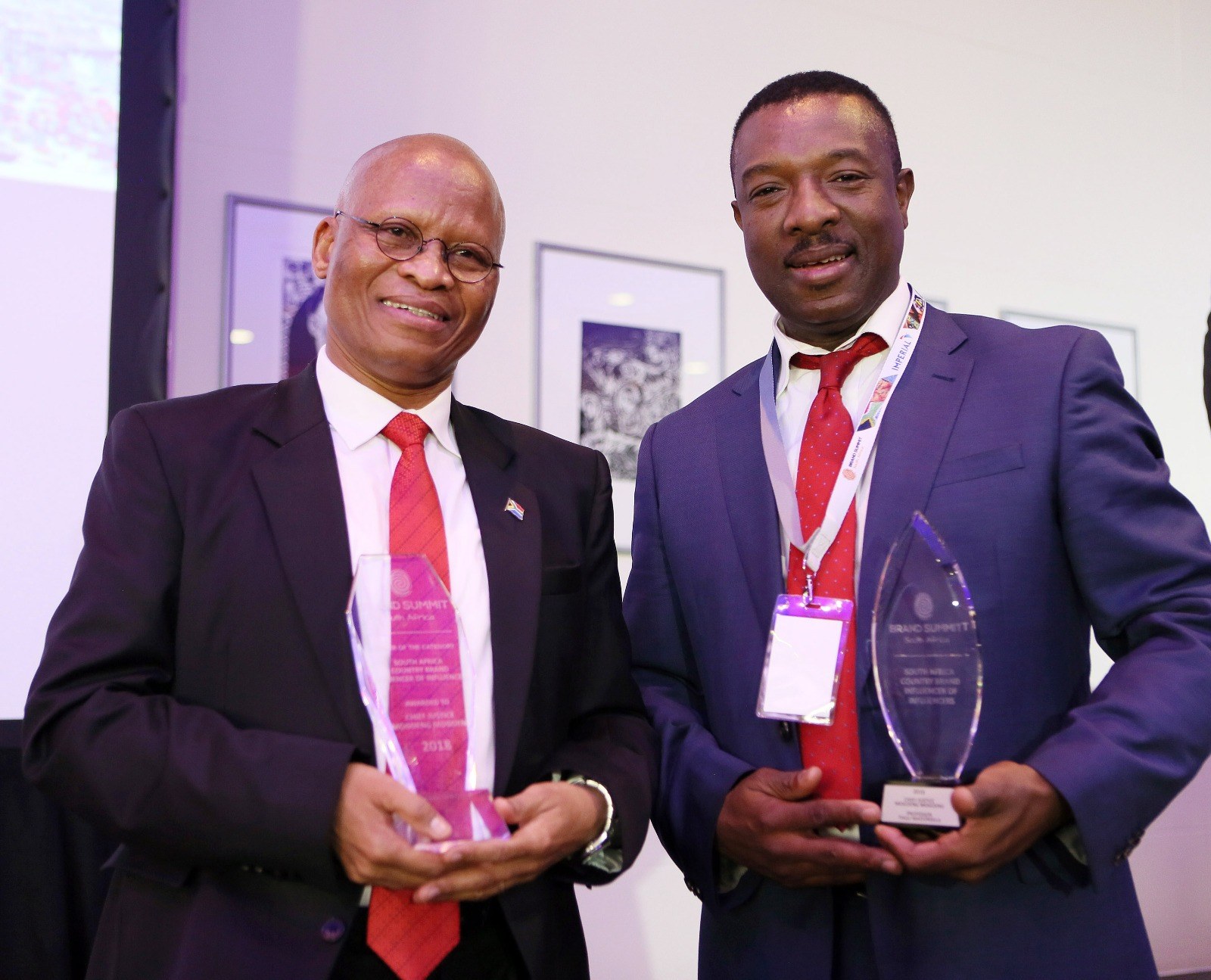Solly Moeng with award