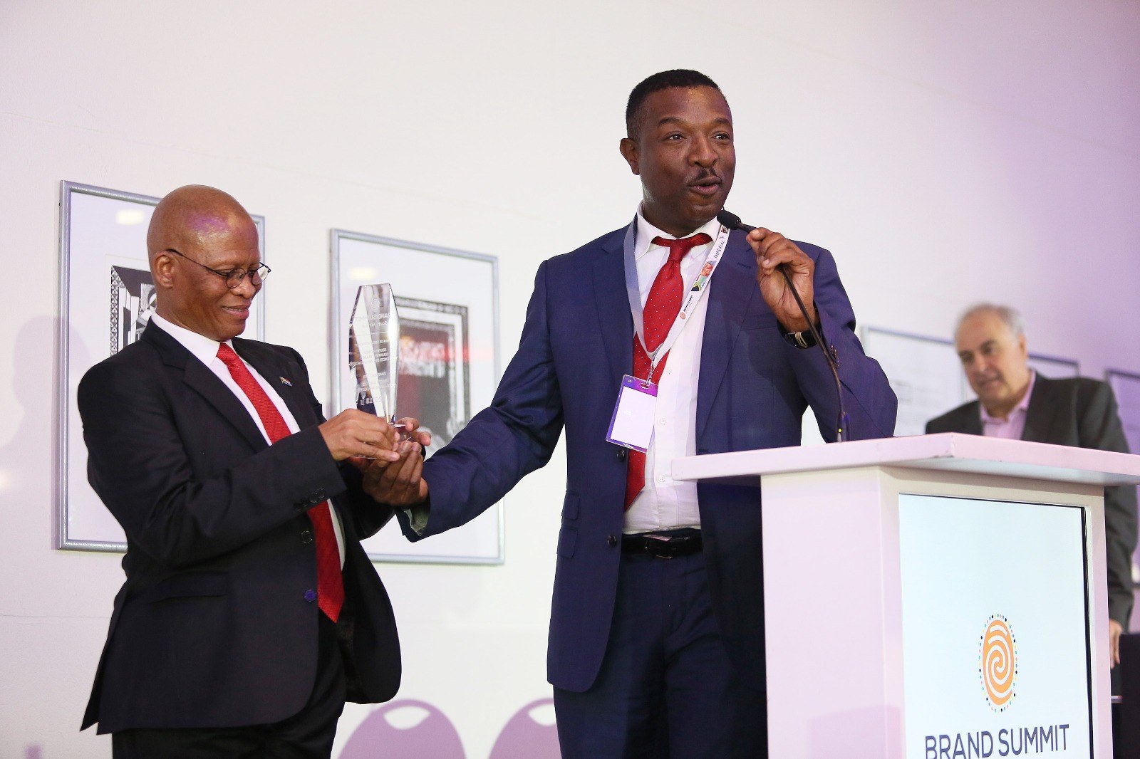 Solly Moeng speaking at Brand Summit